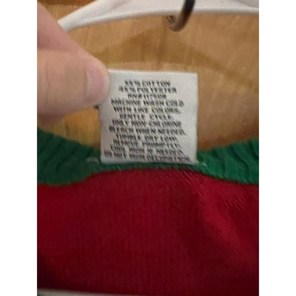 Women's Red & White Santa Ugly Christmas Crew Neck Sweater Size M GUC - Picture 8 of 8